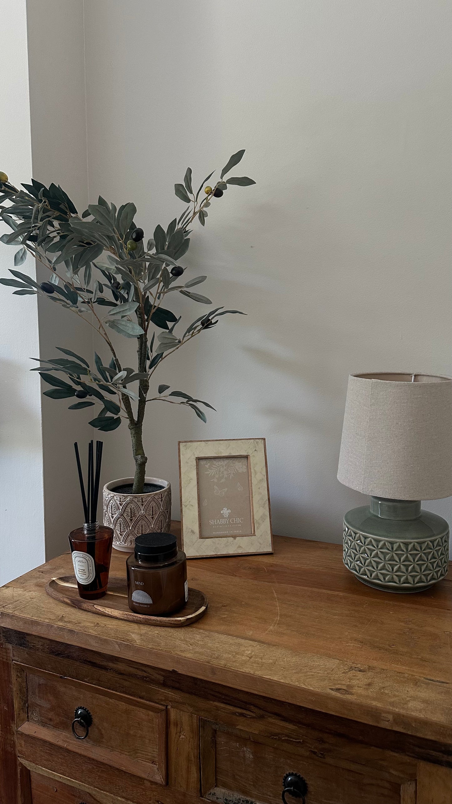 large patterned cement pot
