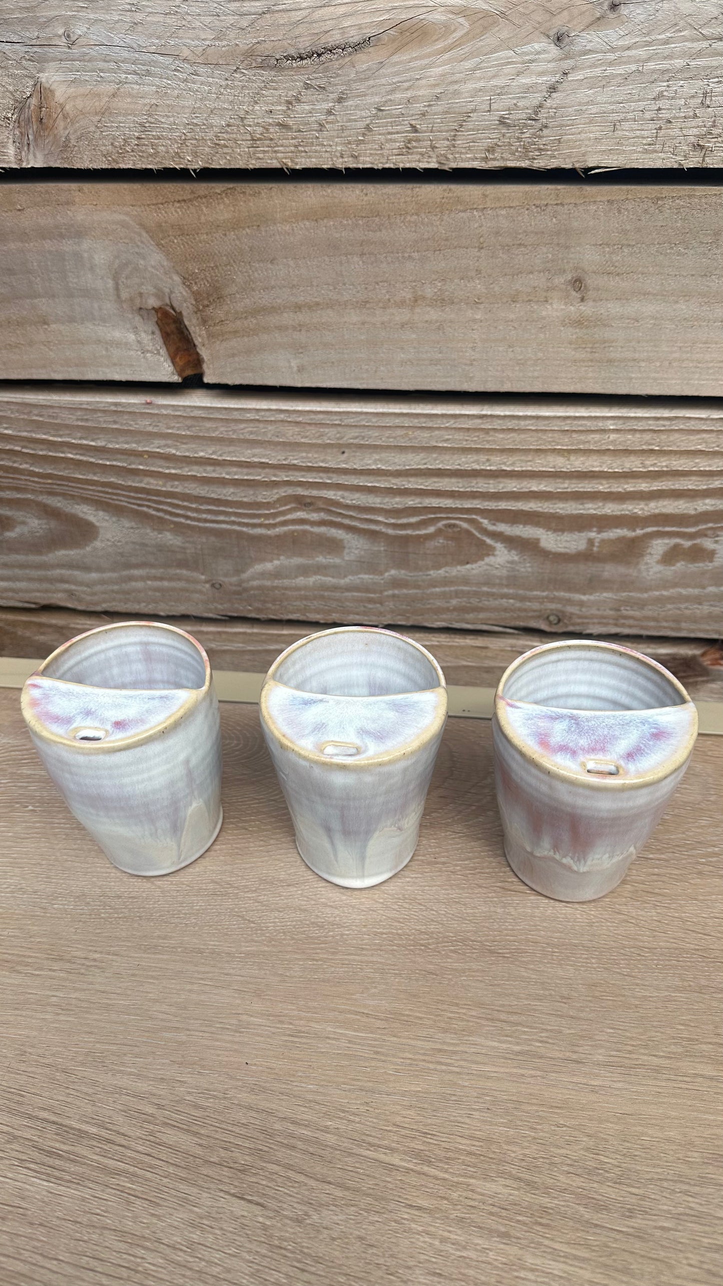 Handcrafted Ceramic Travel Mug - Pink