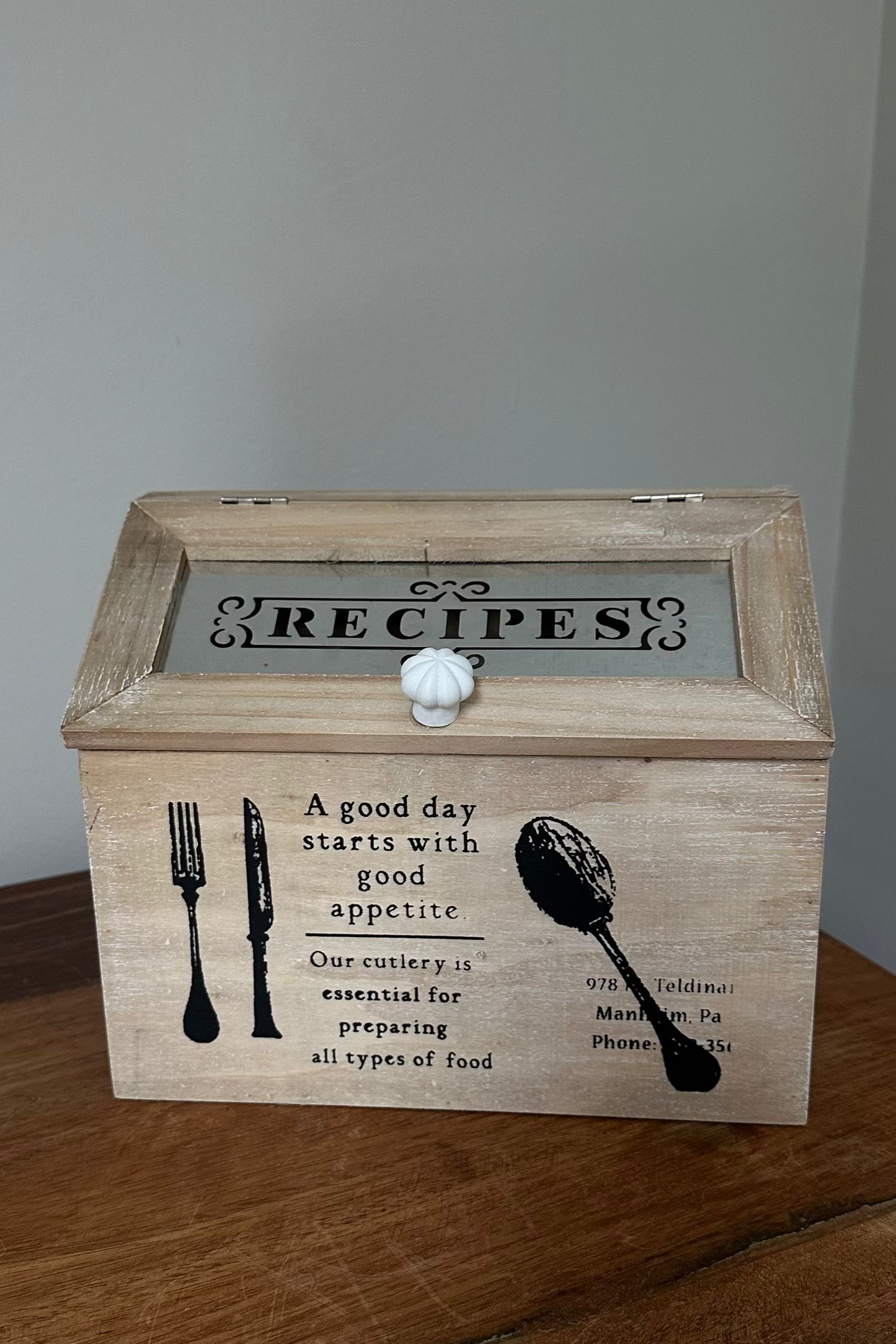 Rustic Recipe Box