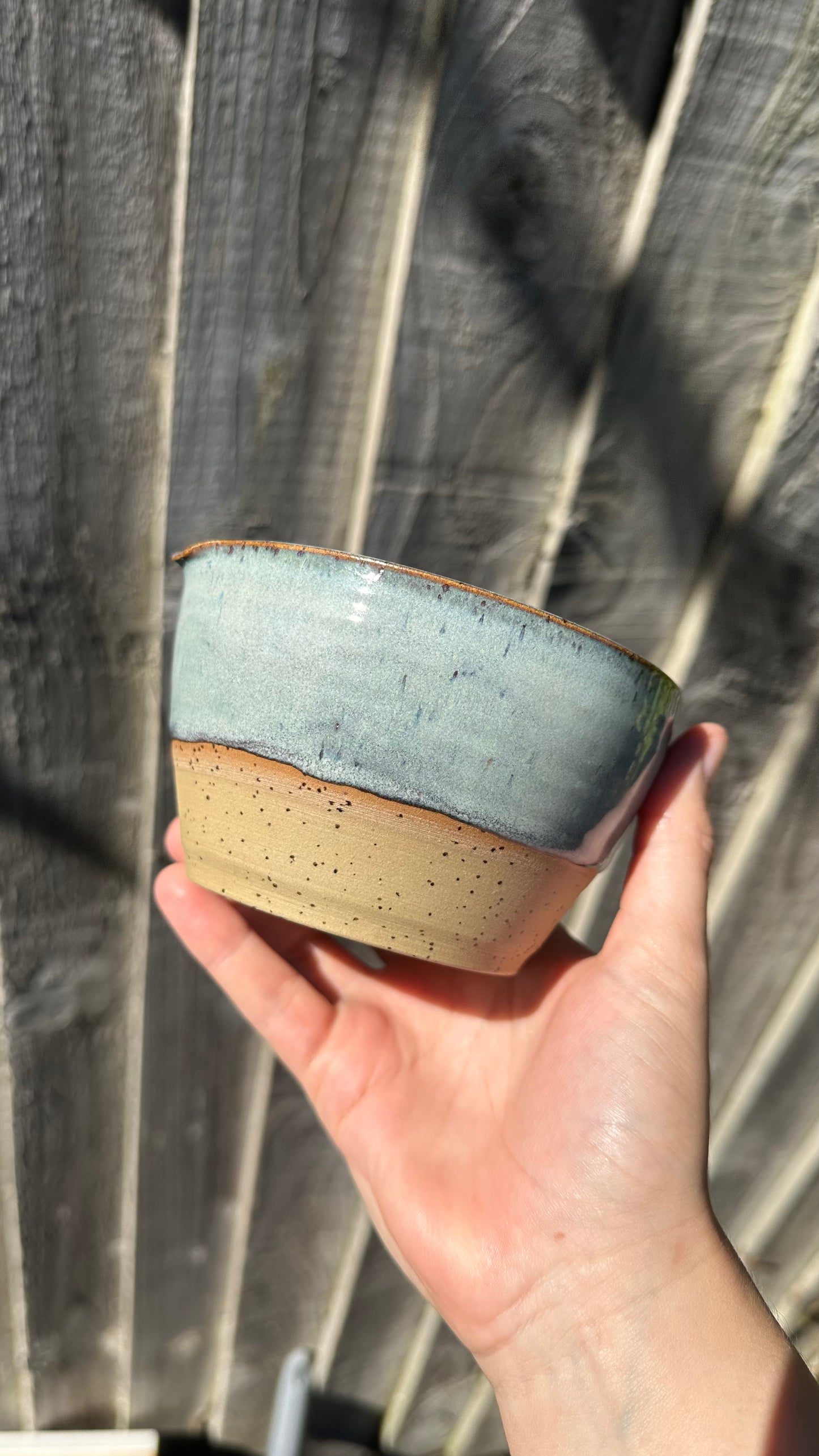 Handcrafted Ceramic Matcha Bowl - Blue