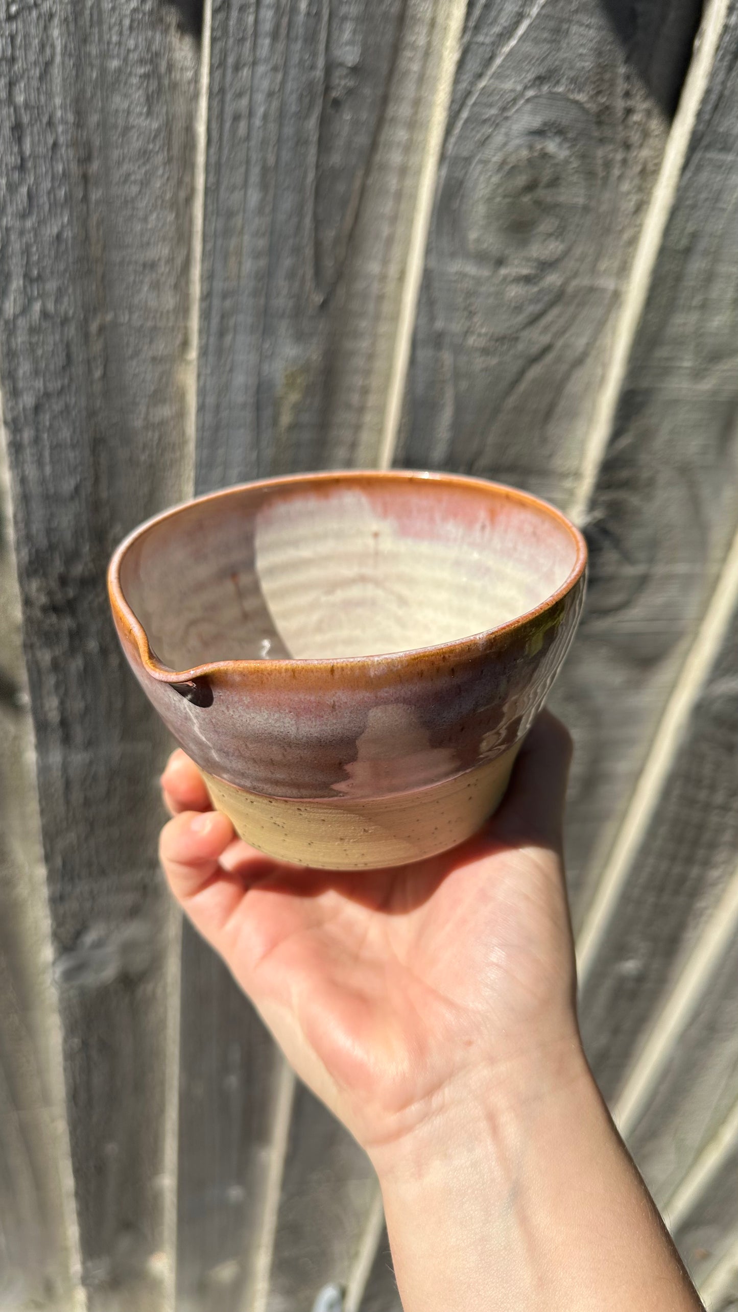 Handcrafted Ceramic Matcha Bowl - Pink